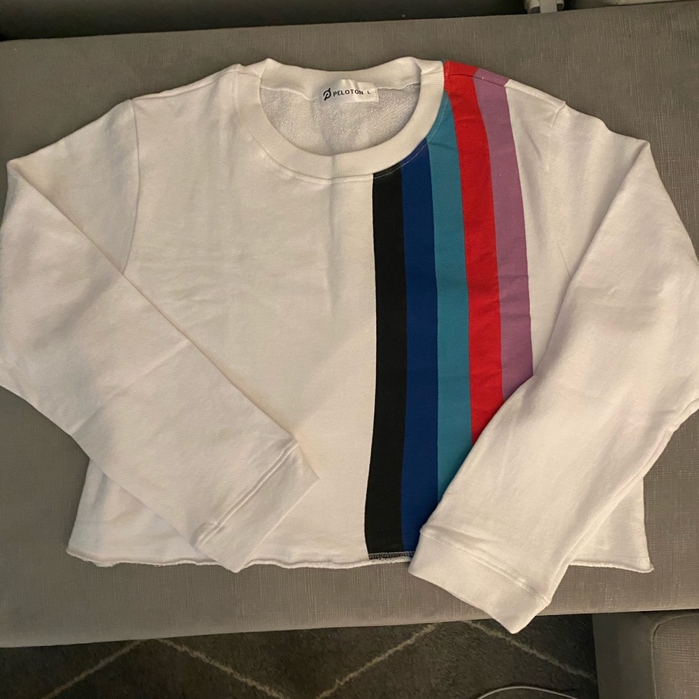 Brand New Peloton Stripe Crew Sweatshirt